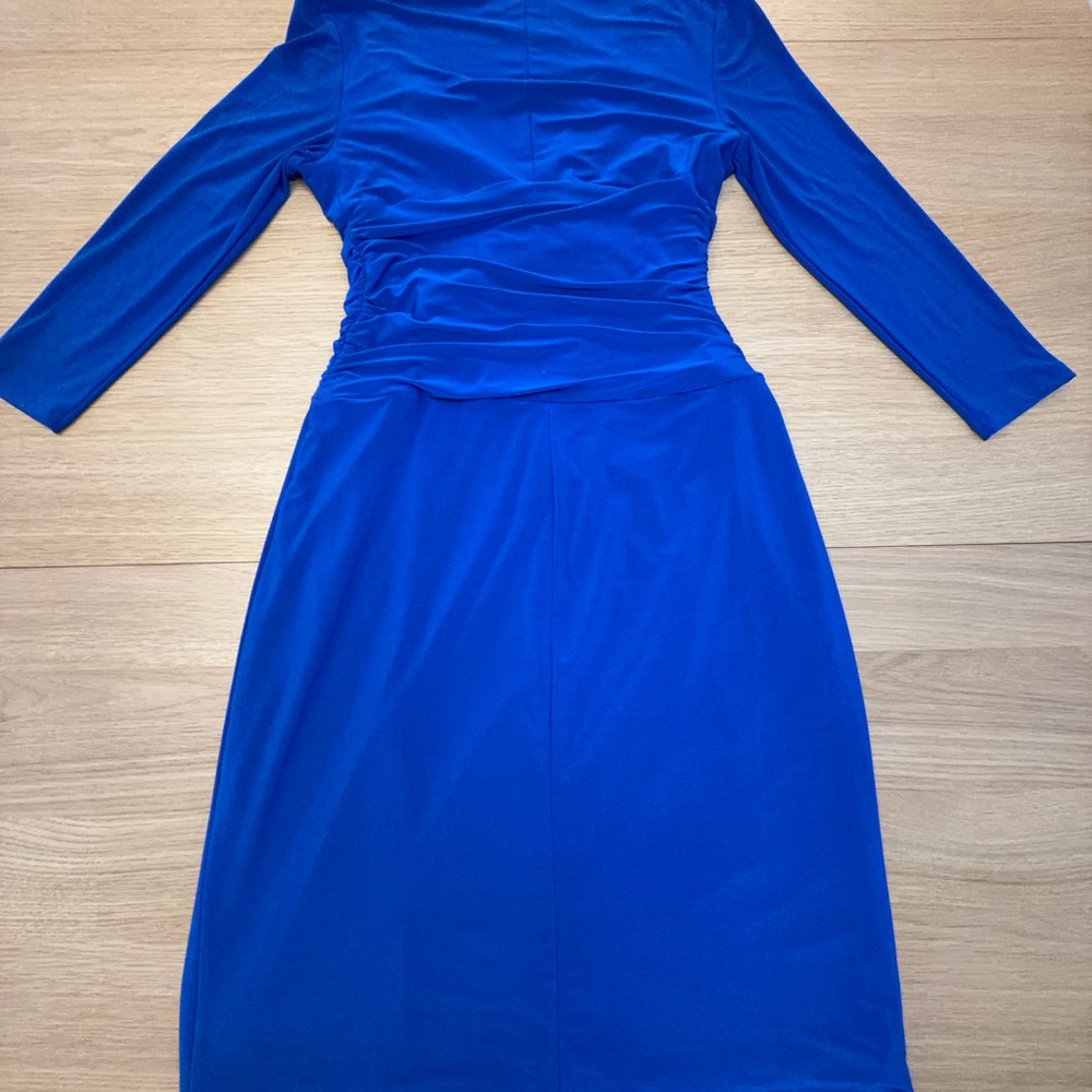 Ralph Lauren Royal Blue 3/4 Sleeve Dress - Picture 4 of 4